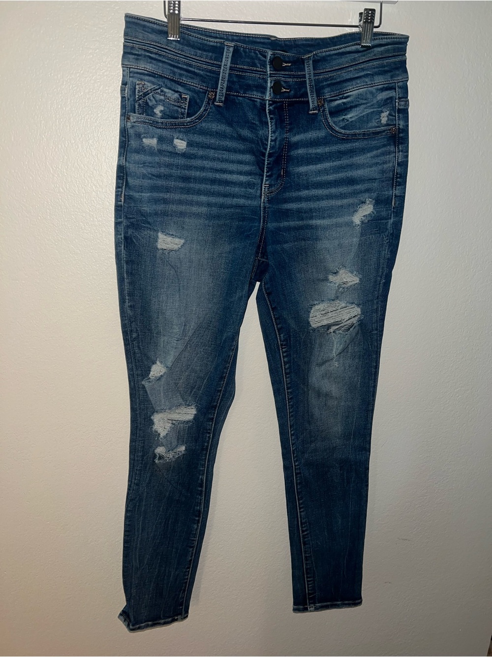 BKE Dark Blue Distressed Women’s Jeans